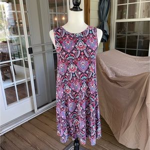 LOFT patterned shift dress